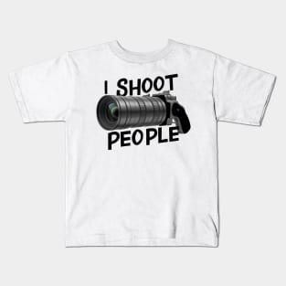 I Shoot People Photography Kids T-Shirt